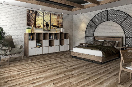 Кварцвиниловая плитка Damy Floor FAMILY LVT JC8271-7-LVT Дуб Изысканный толщина 0.25 см 43 класс 1227х187 - фото 5