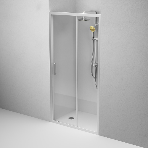 Душевая дверь Am.Pm Gem W90G-100-1-195MT 100х195 стекло прозрачное профиль хром матовый - фото 5