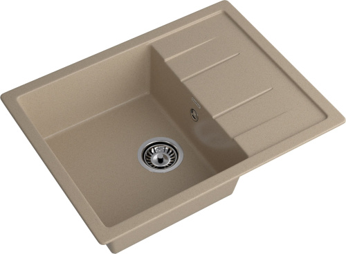 Кухонная мойка Granfest Quadro Q-650L песочный 65х50 цвет бежевый поверхность матовая - фото 2