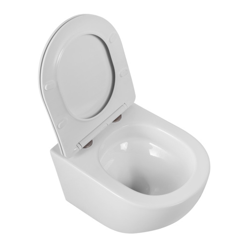 Унитаз подвесной BelBagno SFERA-R BB046CH-TOR/SC белый с сиденьем микролифт безободковый смыв торнадо - фото 3