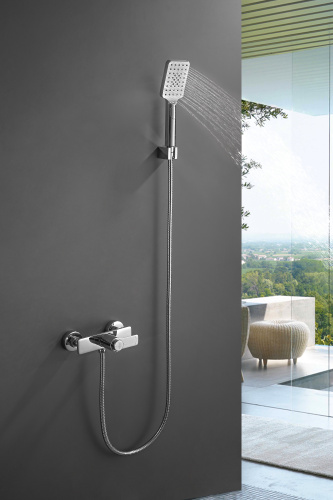 Смеситель для душа Rossinka Rs50 RS50-41 настенный хром с термостатом - фото 2