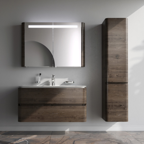 Тумба под раковину Am.Pm Sensation M30FHX1002TF 100х49х52 подвесная цвет табачный дуб - фото 5