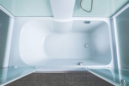 Душевой бокс Timo Eco TE-0750 150х80 стекло матовое профиль белый