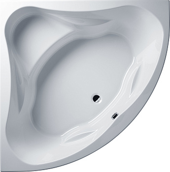 Ванна акриловая Riho NEO B076001005 140х140 пристенная асимметричная без ножек