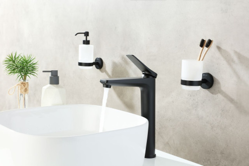 Смеситель LeMark Bronx LM3709BL на столешницу черный - фото 2