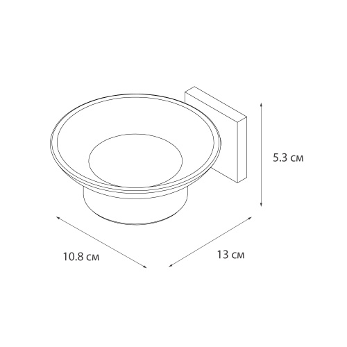 Мыльница Fixsen Lux satin FX-16008 - фото 5