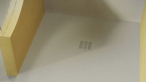 Душевой поддон Zenon Korvit 4000.000.000.000.18841 90х90 искусственный камень жемчужный - фото 4