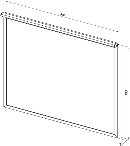 Зеркало в ванную Allen Brau Priority 1.31016.02 90х75 цвет серебро - фото 5