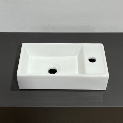 Тумба с раковиной Comforty Матэ 00-00015132CF 42х23х70 подвесная цвет дуб дымчатый - фото 3