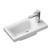 Раковина керамическая Onika Миранда 1WH302500 40х20 накладная цвет белый 1 отверстие под смеситель