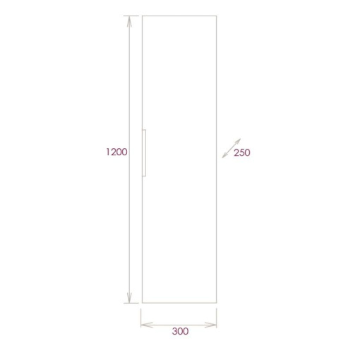 Шкаф-пенал Onika Девис 403071 30х25х120 подвесной - фото 3