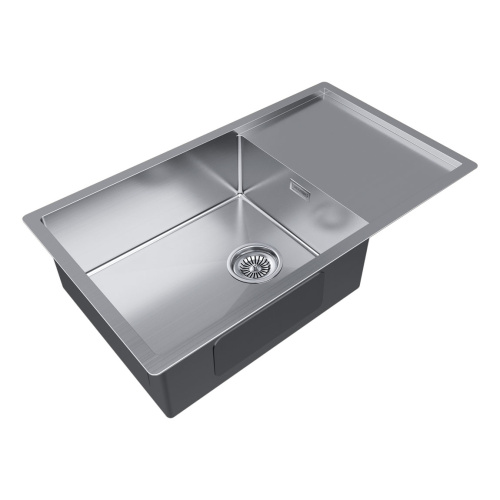 Кухонная мойка Paulmark GERBERG 78F UNI PM217844-BS 47х39 цвет брашированная нержавеющая сталь поверхность матовая - фото 2