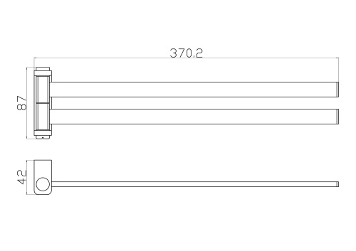 Полотенцедержатель Wonzon & Woghand Eclipse WW-9131-LG - фото 2