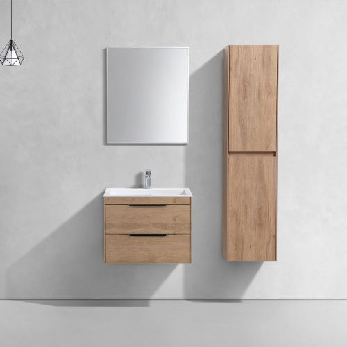 Тумба под раковину Vincea Chiara 2D VMC-2C2600NO 60х50 подвесная цвет коричневый - фото 2