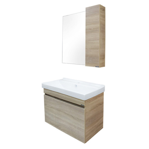 Тумба с раковиной Comforty Тромсе 00004142219CF 80х45х63 подвесная цвет дуб сонома - фото 5