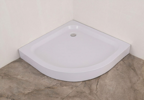 Душевой поддон Orange E01-090TB/T 88x88 акрил белый с каркасом - фото 3