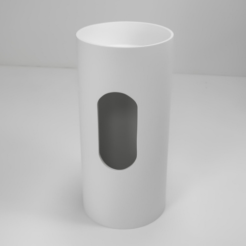 Раковина из искусственного камня Abber Stein AS2516-H 40х40 напольная цвет белый матовый без отверстий под смеситель - фото 4