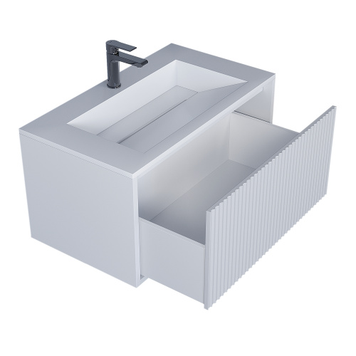 Тумба с раковиной Uperwood Next Premium 3930205168 80х45х42 цвет белый матовый - фото 5