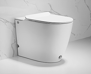 Унитаз приставной Cerutti SPA CT7264 белый с сиденьем микролифт безободковый импульсный смыв