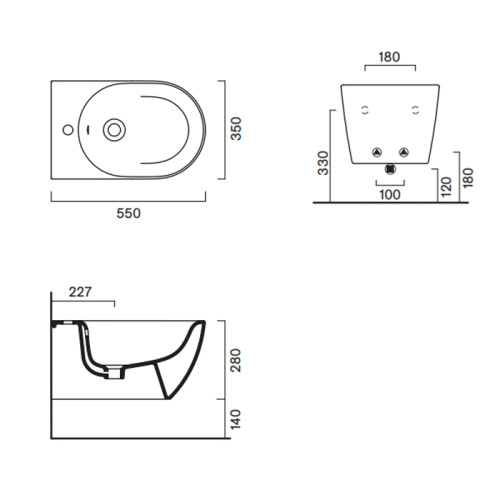 Биде Catalano Sfera 518551001 подвесное - фото 2