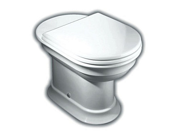 Чаша унитаза приставная Hatria DOLCEVITA YXXN01 цвет белый без бачка и сиденья душевой смыв