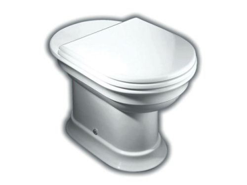 Чаша унитаза приставная Hatria DOLCEVITA YXXN01 цвет белый без бачка и сиденья душевой смыв