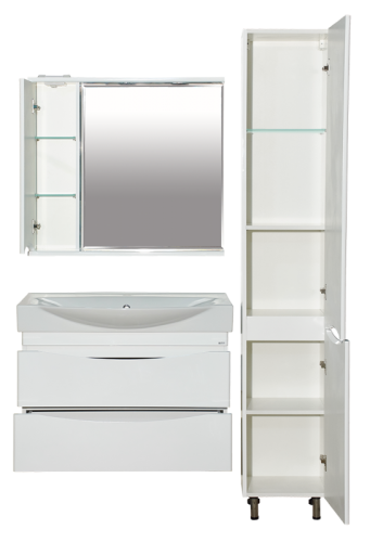 Зеркало-шкаф Misty Элвис П-Элв-01085-011Л 83х15х74 подвесной - фото 4