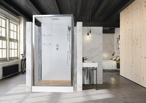 Душевая кабина Acquazzone Bogema 110 110х80 прямоугольная с крышей ориентация универсальная - фото 2