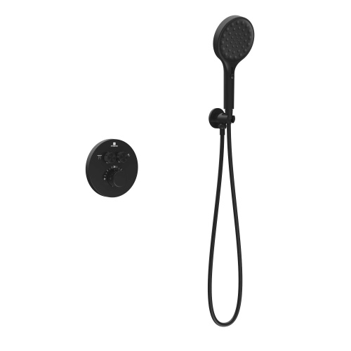 Душевая система Vincea Inspire VSFW-3I22MT3MB встраиваемая в стену с термостатом - фото 4