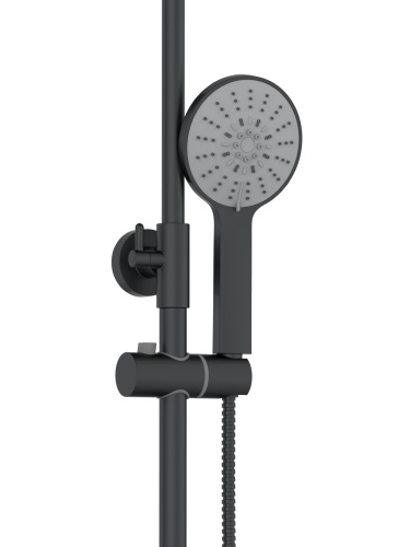 Душевая стойка Agger Thermo A2461144 настенная цвет черный с термостатом - фото 4