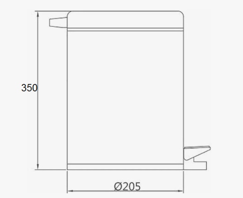Ведро для мусора 8 л D-Lin D201204 - фото 2