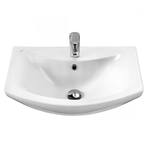 Раковина керамическая Onika Балтика 1WH110246 61х45 накладная цвет белый 1 отверстие под смеситель