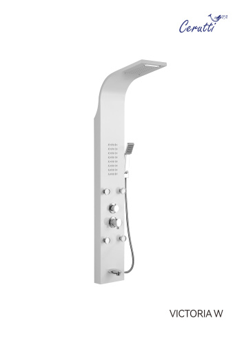 Душевая панель Cerutti SPA CT9979 прямоугольная настенная - фото 2