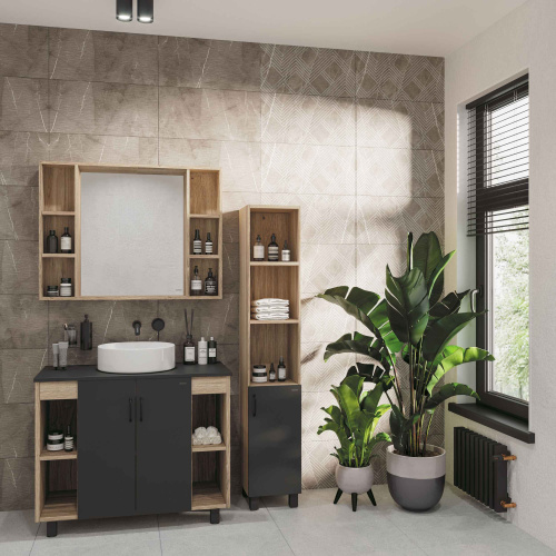 Столешница Grossman Флай 501002 98х46 накладная цвет серый - фото 3