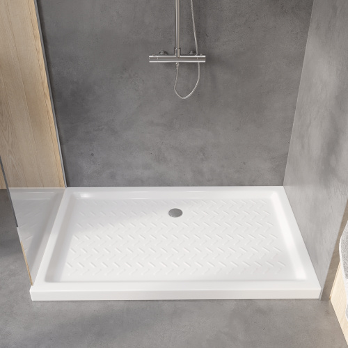 Душевой поддон RGW CER 19170382-01 80х120 керамика белый - фото 2