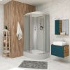 Душевая кабина Niagara Classic 333944L 130х90 асимметричная с крышей ориентация левая
