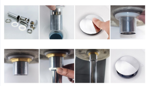 Донный клапан для раковины Ceramalux RD001 - фото 3