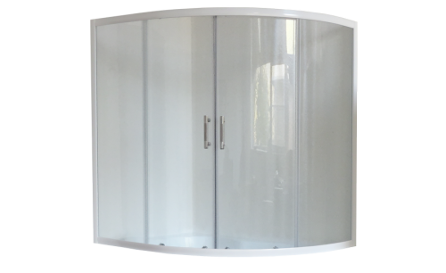 Душевая шторка на ванну Royal Bath ALPINE RB140ALP-T 140х185 стекло прозрачное профиль белый ориентация универсальная