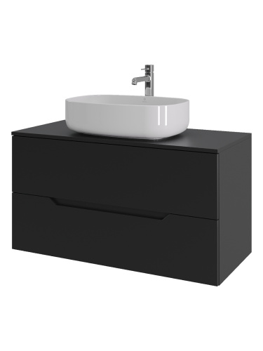 Тумба с раковиной Orange Line Li-100TubMDF+B07-540W 101х46х69 - фото 2