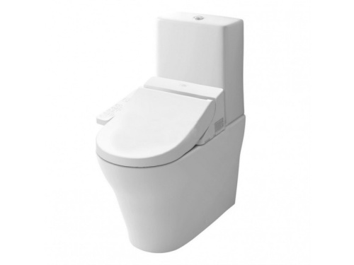 Унитаз напольный с бачком Toto CW161Y белый без сиденья безободковый смыв торнадо - фото 2