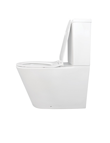 Унитаз напольный с бачком Creo Сeramique CREO COMBO CR1002R белый безободковый с сиденьем с микролифт каскадный смыв - фото 3