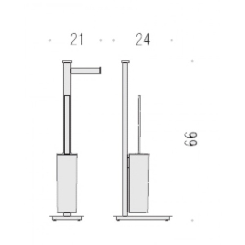 Стойка с аксессуарами для ванной Colombo Units B9107D.CR - фото 2