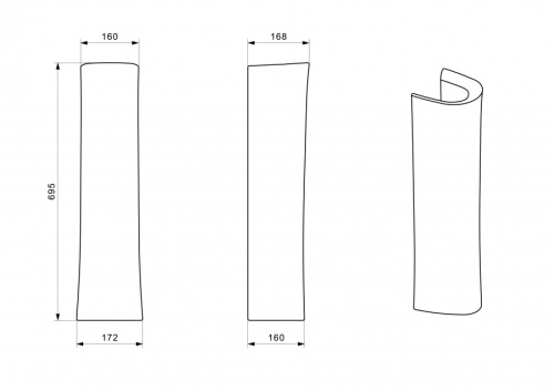 Пьедестал для раковины Santek Биц 1WH110595 - фото 2