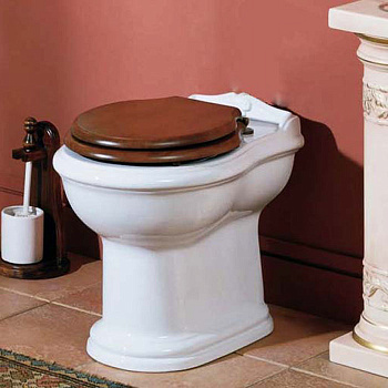 Чаша унитаза приставная Azzurra Jubilaeum JUVCTPB00000BI/(JUB100/P bi) цвет белый без бачка и сиденья душевой смыв