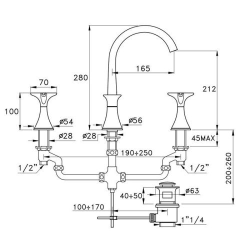 Смеситель Stella Hi-Fi CT 00015 CR00 на раковину хром - фото 2