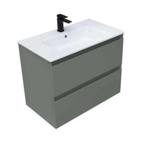 Раковина керамическая Allen Brau Fantasy 4.11012.20 82х47 полувстраиваемая цвет белый 1 отверстие под смеситель - фото 4