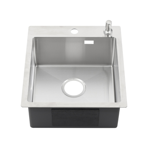 Кухонная мойка Melana ProfLine MLN-R44485HK+дозатор 44х49 цвет сатин поверхность матовая - фото 3