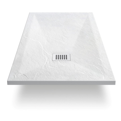 Душевой поддон Vincea H30 VST-4SR9017W 170х90 искусственный камень белый матовый - фото 3