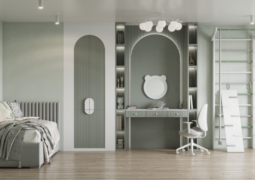 Зеркало в ванную Aquaton Каспер 1A283302CRE20 48х49 цвет белый - фото 4