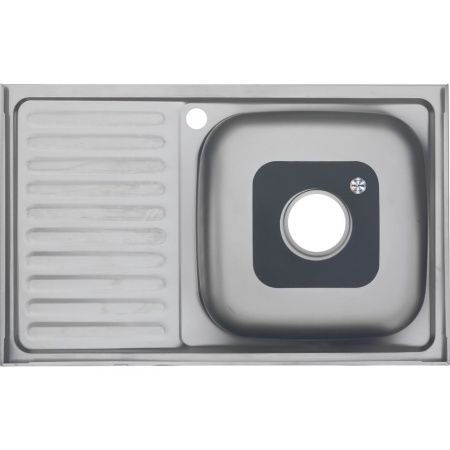 Кухонная мойка Melana 005 t L (*10) 80х50 цвет хром поверхность полированная